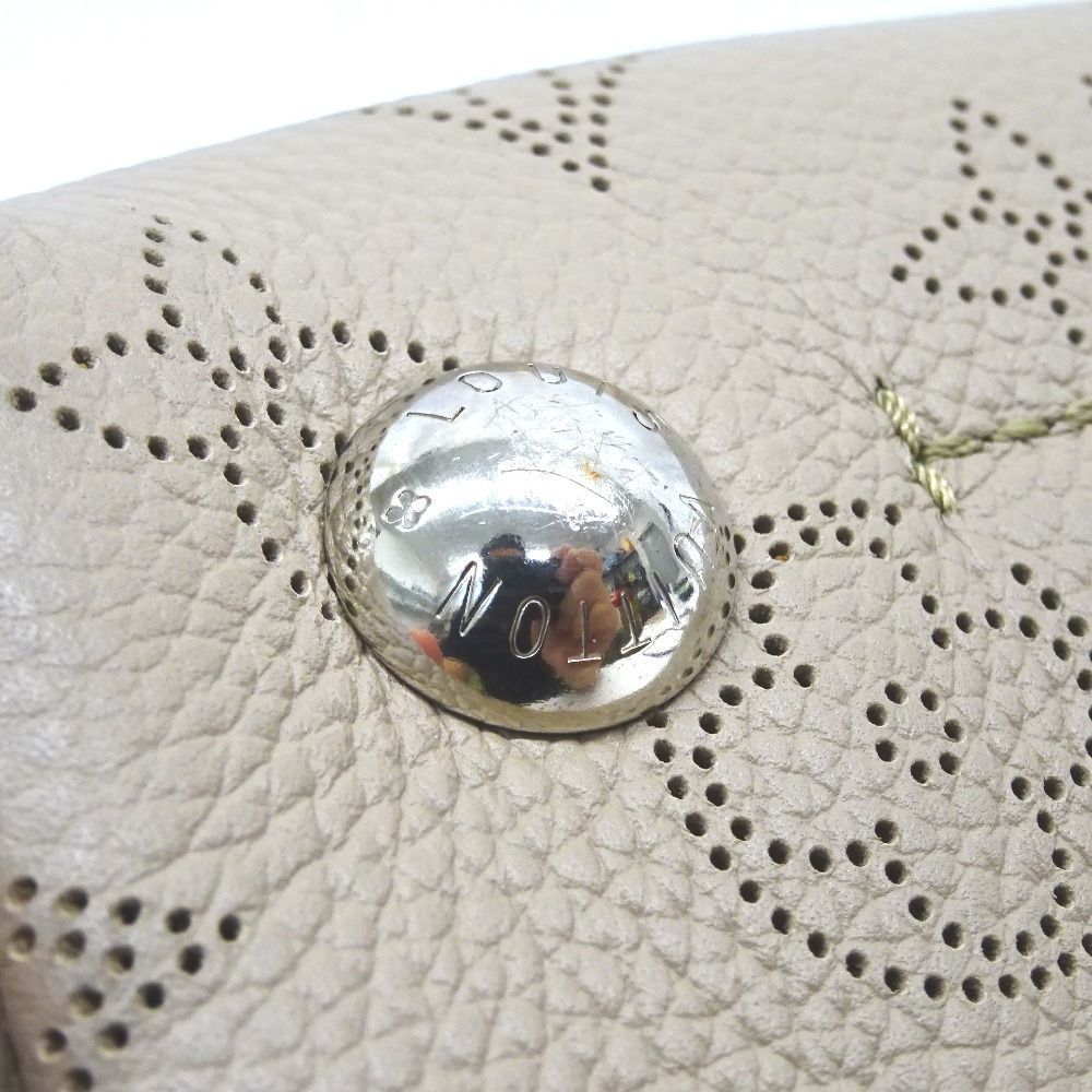 Louis Vuitton Handbag Leather Mahina Hina PM Magnolia Beige - Picture 6 of 16
